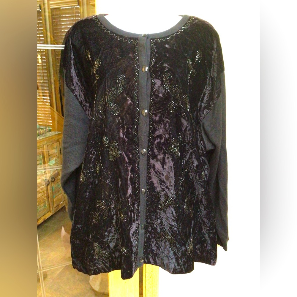 Jacque and Koko beaded cardigan. EUC.
